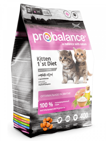 PROBalance 1'st Diet для котят  с цыпленком, сухой (400 г)