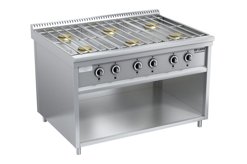 ПЛИТА ГАЗОВАЯ ВУЛКАН-HEIDEBRENNER ПРГ-IIА-6М STANDART серия 900, АРТ.823109