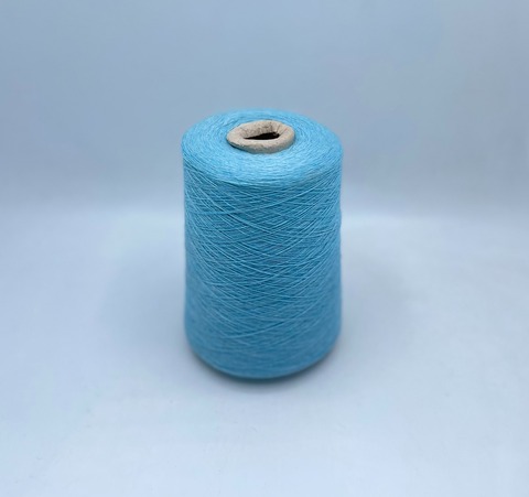 Бобинная пряжа (пр.Италия),1500м/100гр, 80% шерсть, 20% полиамид , цвет-Голубой меланж, арт.31455