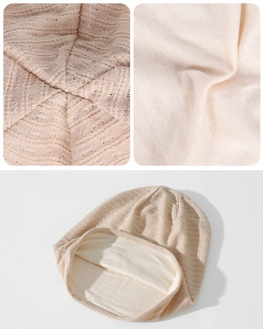 Картинка шапка-бини Skully Wear YZM-319 biege - 5