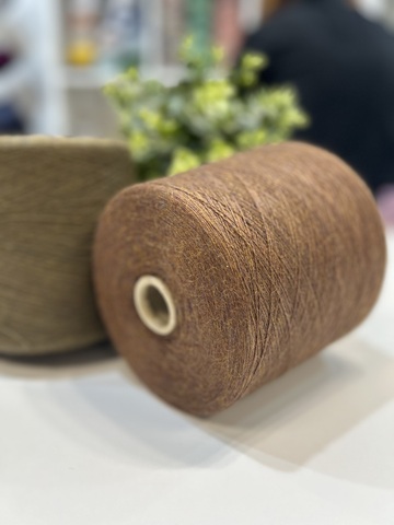 Кашемир 60%, альпака 40% LORO PIANA MAL 1300 золотисто-коричневый меланж