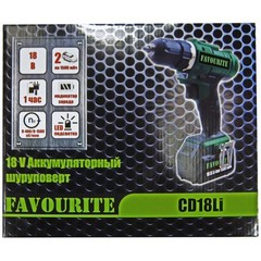 Шуруповерт FAVOURITE CD18Li