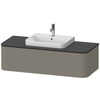 Duravit Happy D.2 Plus Тумба подвесная  354x1300x550мм 1 ящик, цвет: stone grey satin matt HP4932M9292