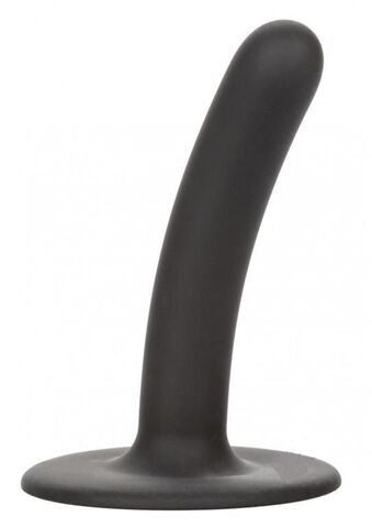 Черный силиконовый анальный стимулятор 7” Smooth Probe - 17,75 см. - California Exotic Novelties SE-2700-25-3