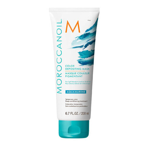 Moroccanoil Color Depositing Mask Aquamarine - Маска тонирующая для волос, аквамарин