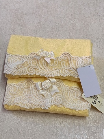 Набор полотенец 2шт Palombella Jolie желтый