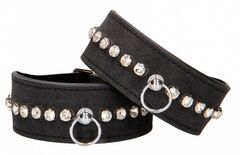 Черные поножи Diamond Studded Ankle Cuffs - 