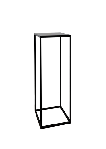 Подставка для цветов напольная металлическая ИКТИН, высота 60 см, цвет черный