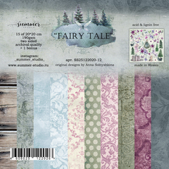 Набор двусторонней бумаги "Fairy tale" 20*20см, 190гр, 15 листов+1 бонус, SS25122020-12