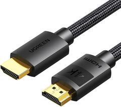 Кабель UGREEN HD119 (40105) 4K HDMI Cable Male to Male Braided 15m, черный