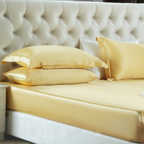 Простыня на резинке 180x200+35 Luxe Dream Золотой