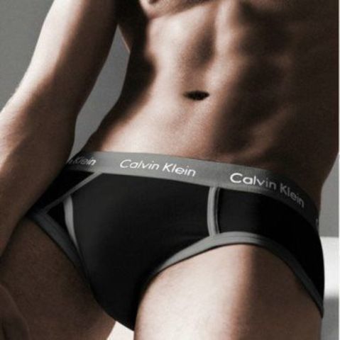 Мужские трусы брифы Calvin Klein 365 Black Grey