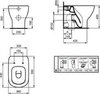 Чаша унитаза напольного под скрытый бачок Ideal Standard Tesi T007701