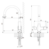 Lemark LM7261BL085 Комплект Lemark: Смеситель LM7261BL для кухни + Фильтр BASIC для очистки воды от хлора и вредных при