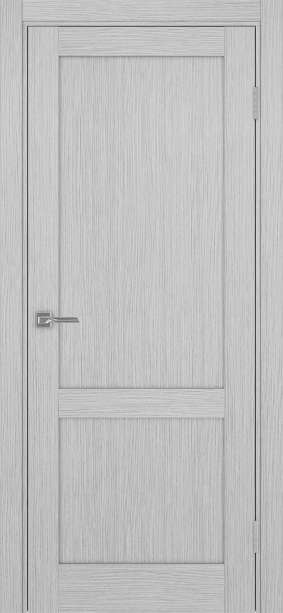 Дверь межкомнатная Оптима Порте Турин 502.11, цвет серый дуб, экошпон, глухая