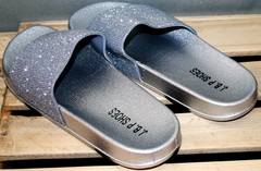 Шлепанцы на лето J.B.P. Shoes Nu1213 Silver.