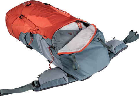 Картинка рюкзак туристический Deuter Aircontact Lite 45+10 SL paprika-teal - 4