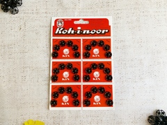 Кнопки KOH-I-NOOR №4 пр-во Чехия, d 11,5 мм, чёрный