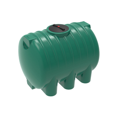 Емкость HR 2000л зеленая ЭкоПром H/HR 2000 л. горизонтальная цилиндрическая (1800x1250x1355см;0кг;Зеленый) - арт.557519