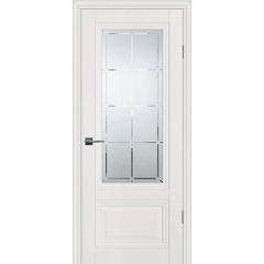 Купить Межкомнатная дверь экошпон Profilo Porte PSC-37 зефир остекленная
