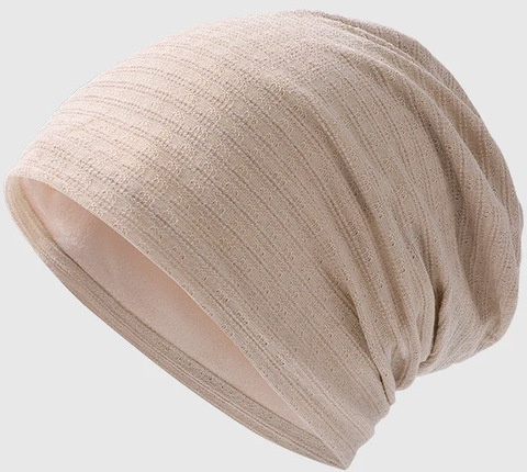 Картинка шапка-бини Skully Wear YZM-319 biege - 3
