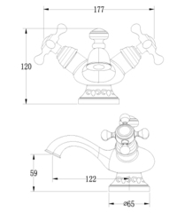 Смеситель для умывальника монолитный LEMARK JASMINE – LM6646B