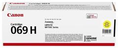 Тонер-картридж желтый Canon 069HY для MF752Cdw/MF754Cdw, LBP673Cdw 5500 стр.