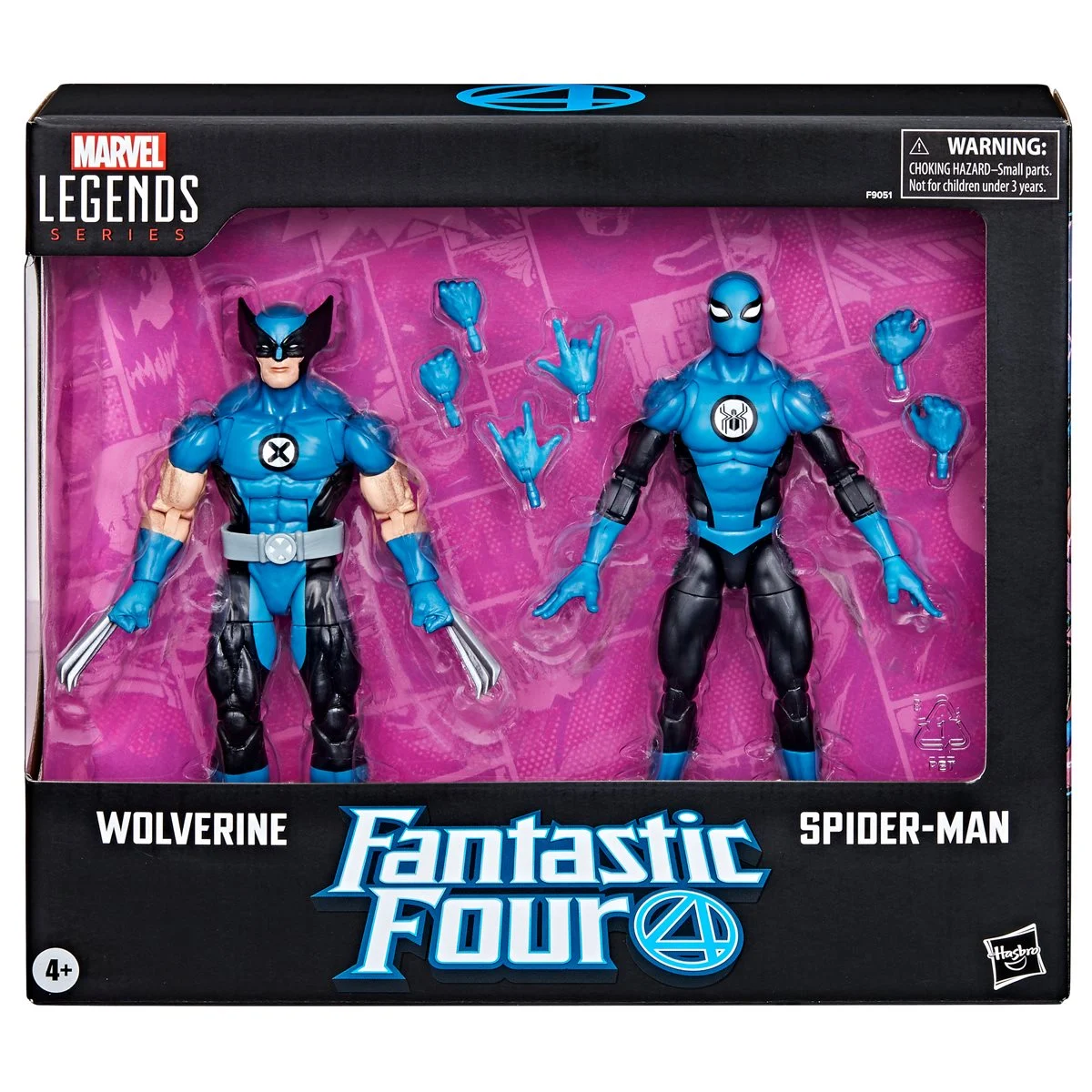 Hasbro Wolverine and Spider Man Hasbro Fantastic Four Marvel Legends 2 Pack 9 990 9 990