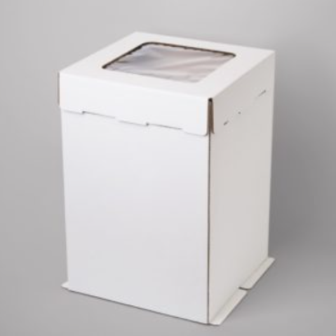 Коробка для торта с окном 50х50х65 см