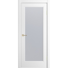 Купить Межкомнатная дверь эмаль Бьянка 1 белоснежная остеклённая
