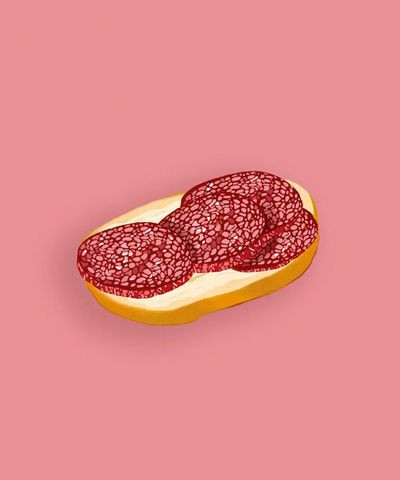 Открытка Сырокопчёная колбаса