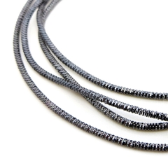 Канитель/трунцал мягкая, фигурная KAN/MN, 1 мм, глянец, серый