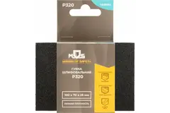 38396М Губка шлифовальная Р 320 алюминий-оксидная, средняя жесткость, 100х70х25мм MOS