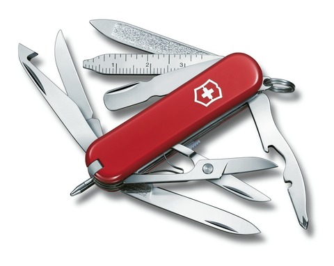 Нож-брелок Victorinox MiniChamp (0.6385) 58 мм. в сложенном виде, 16 функций - Wenger-Victorinox.Ru