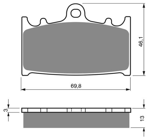 Тормозные колодки дисковые 206 AD