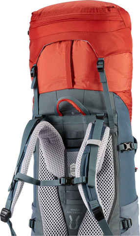 Картинка рюкзак туристический Deuter Aircontact Lite 45+10 SL paprika-teal - 5