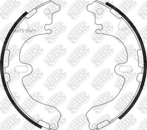 Колодки барабанные NiBK FN2311