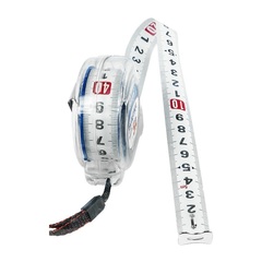 Рулетка КОБАЛЬТ Высота  3м x 16мм прозрачный корпус (мех.стопор, 2-сторонняя шкала, белое  (247-262)