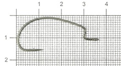 Крючки офсетные LUCKY JOHN LJHP350 B (черный) №1, 8шт