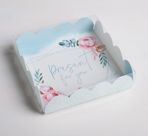 Коробка для кондитерских изделий «Present for you», 13 × 13 × 3 см