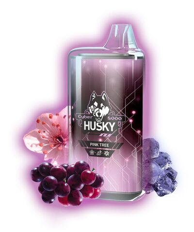 Husky Cyber - Pink Tree 8000 затяжек