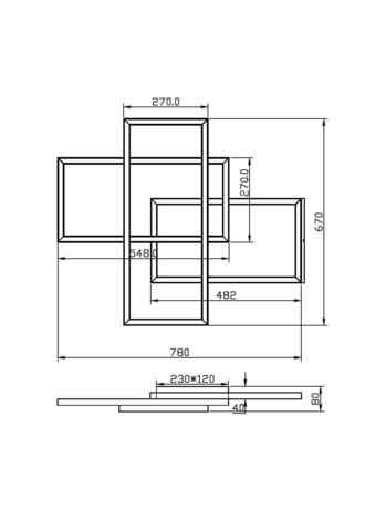 Потолочная светодиодная люстра Maytoni Rida MOD015CL-L80WK