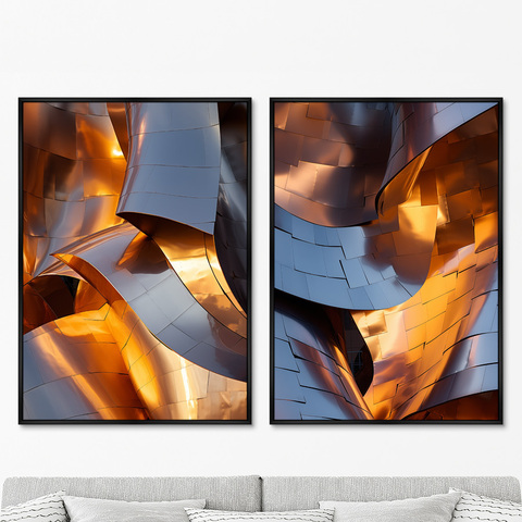 ArtNoMore - Набор из 2-х репродукций картин на холсте Form, light and shadows, 2024г.