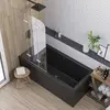 Berges 052029 Ванна акриловая TARI 180х80, черный глянцевый