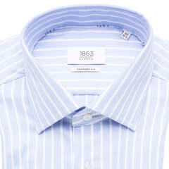Сорочка мужская 1863 by Eterna Modern Fit 1195-X669-11 в голубую полоску