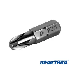 Бита отверточная ПРАКТИКА Профи PZ-3 х 25мм (20шт) (036-643)