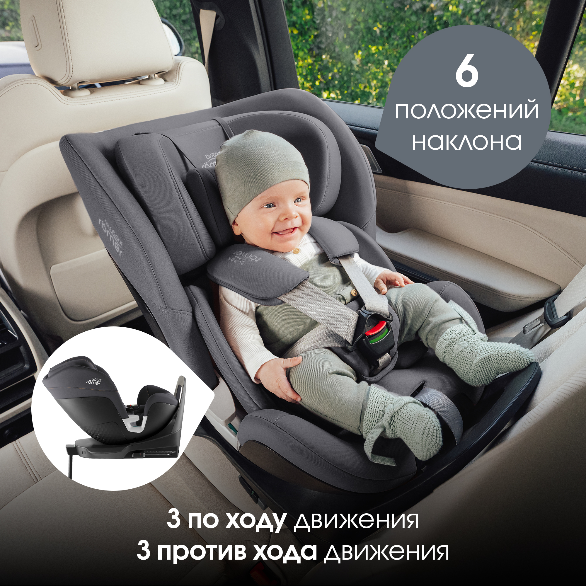 Britax Roemer SWIVEL 2, Classic Midnight Grey