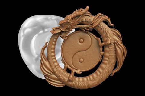 Силиконовый молд № 387 Дракон