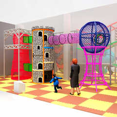 Верёвочный лабиринт «Крепость фантазий»