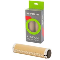 Грипсы HBBT-004 130 мм, серые с кольцами, прошитые/150318